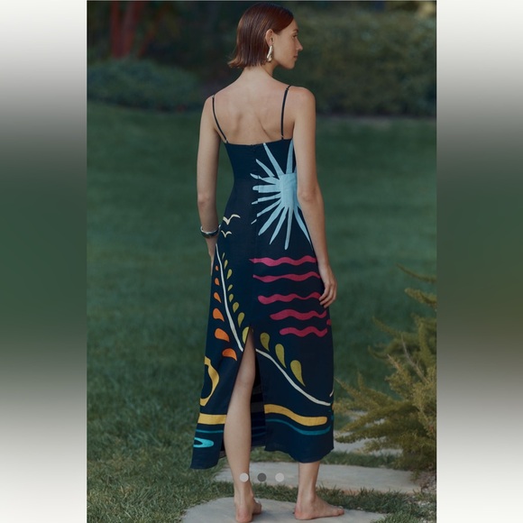 Linen Cala de la Cruz Anthropologie NWT Paloma
Sleeveless  Midi Dress size S. - Picture 3 of 5